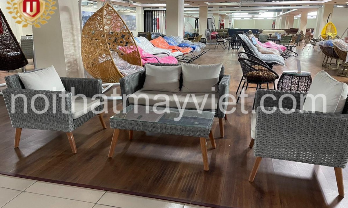 Bàn Ghế Sofa Mây Tre BGSF0038